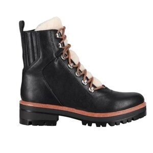 Nine West Ivani Black Combat Boots